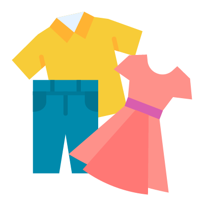 Garments and clothing accepted for textile recycling at Yellow Bin, Johor Bahru